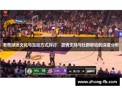 老詹球迷文化与互动方式探讨：激情支持与社群联动的深度分析